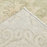 5x8 Green Cream Oriental Turkish Vintage Rug,  142x240Cm