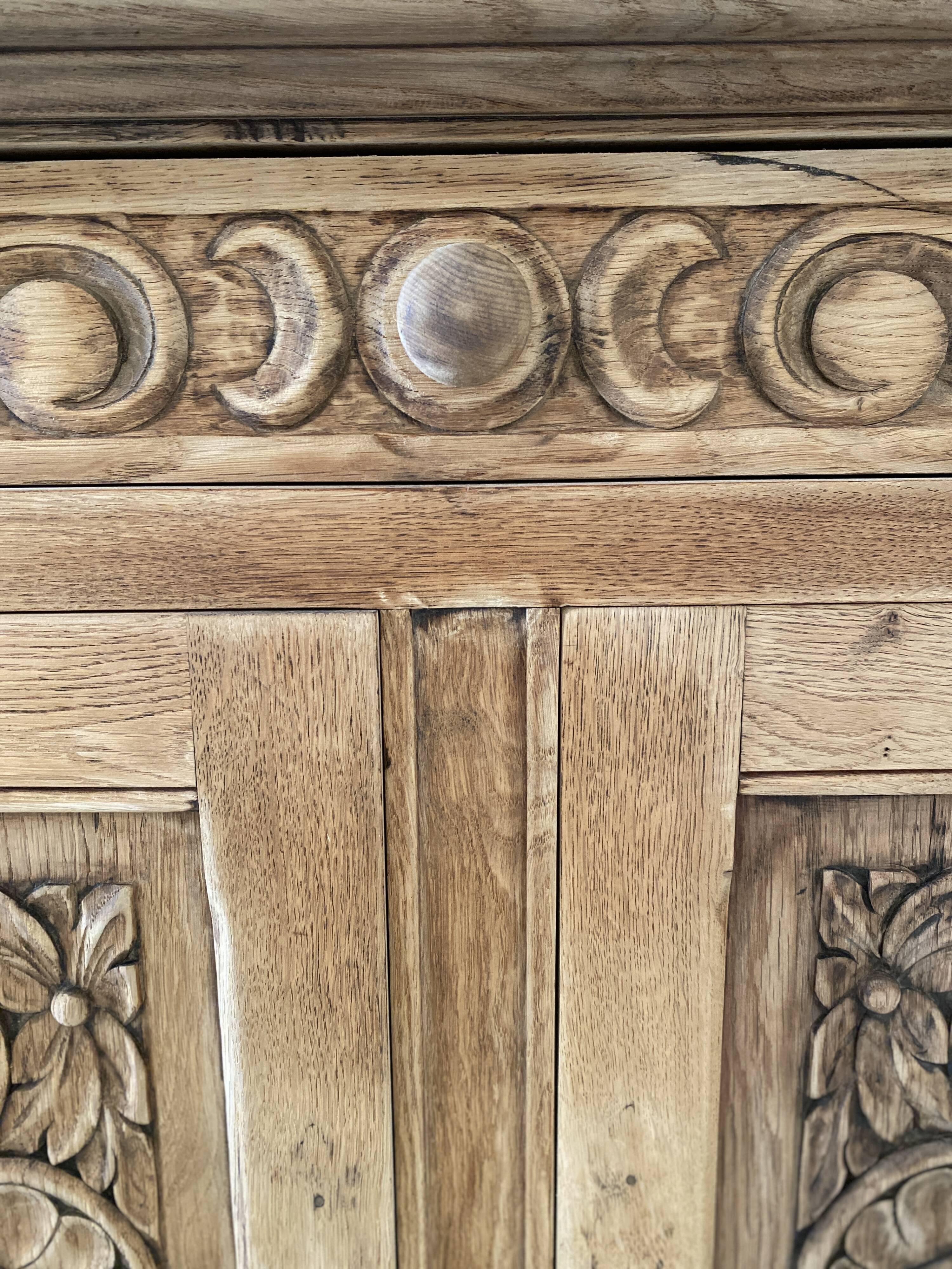 Ornate rustic sideboard