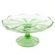 Art Deco cake stand, glass, Ząbkowice, Poland, 1970s