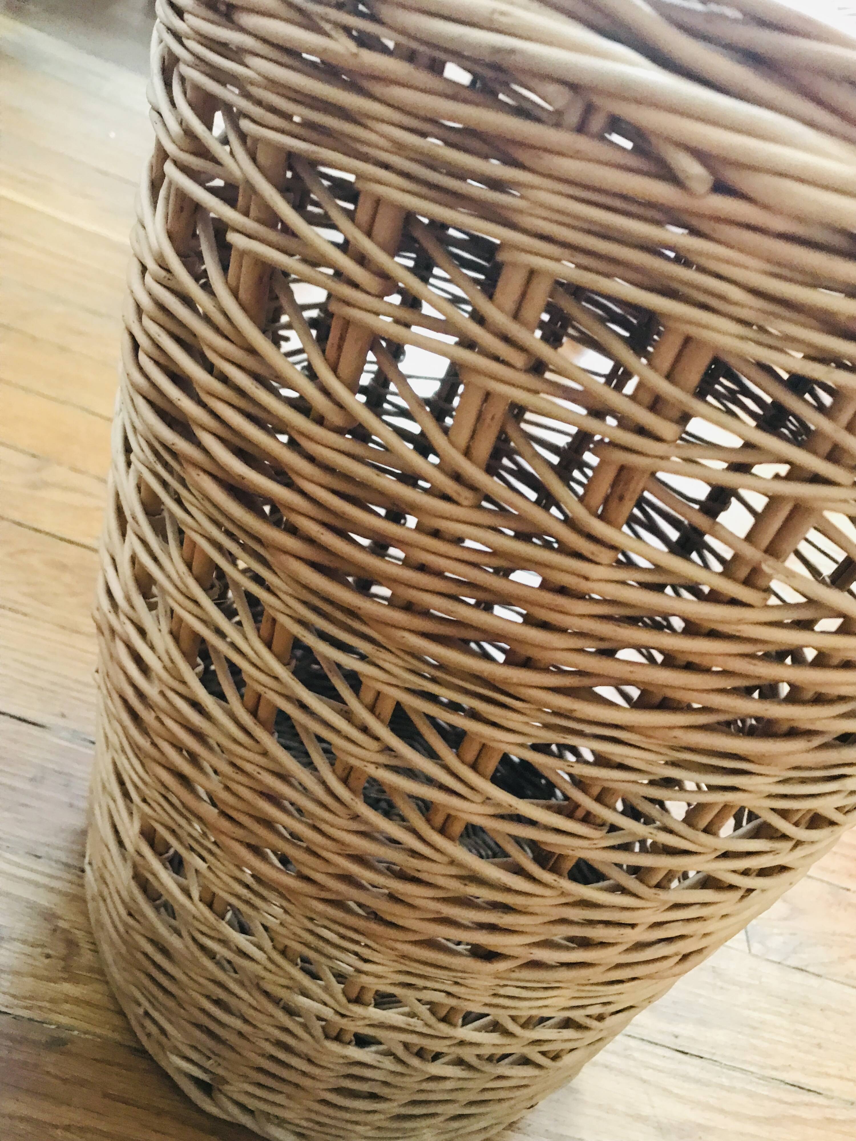 Small woven rattan basket