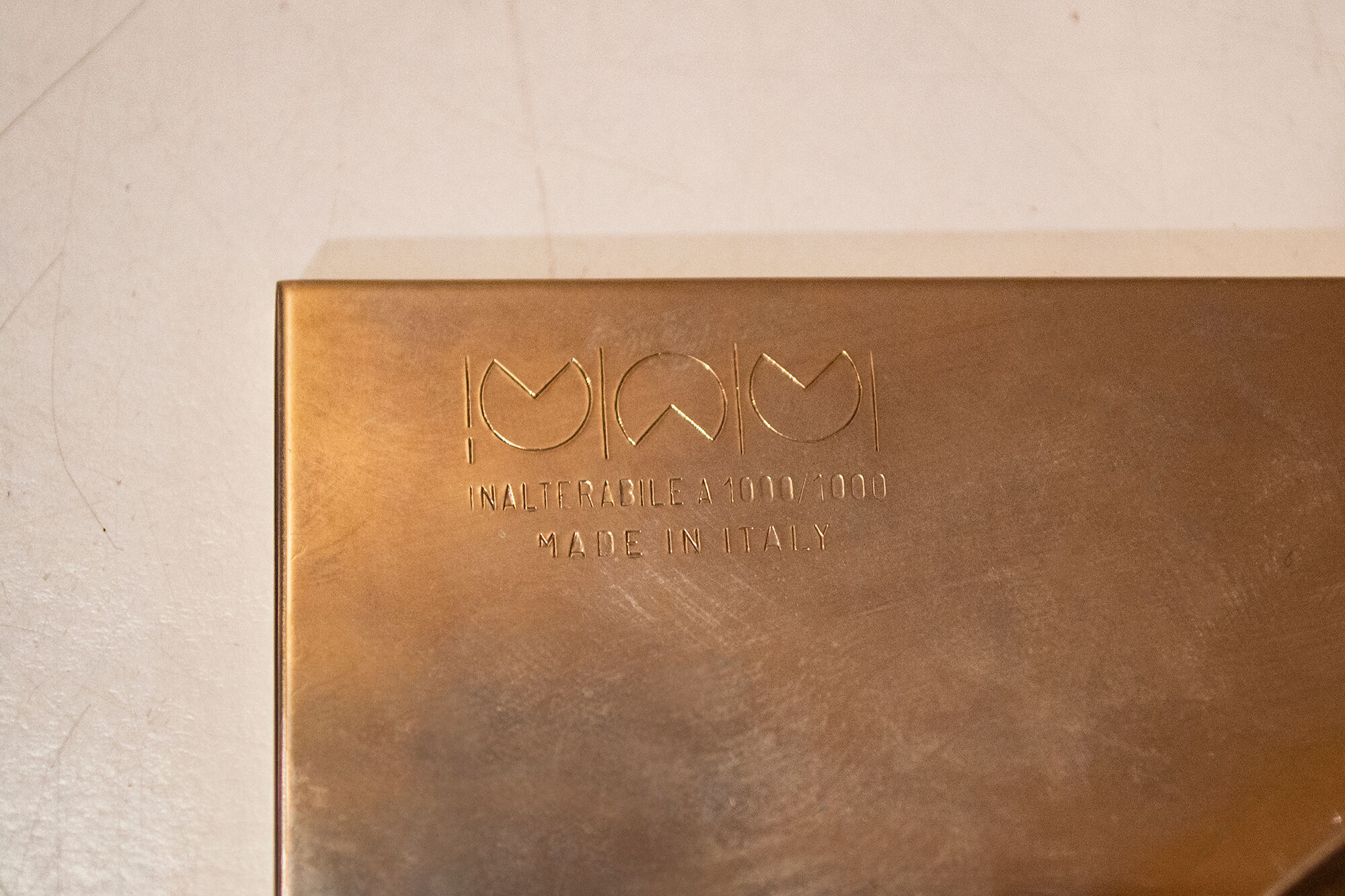 Steel flower holder sculpture by Mario Faggian for MAM, Italy 70s