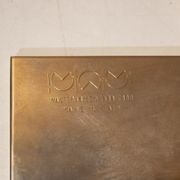 Steel flower holder sculpture by Mario Faggian for MAM, Italy 70s