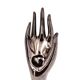 Hand ring sizer Bag Flowers in bronze ceramic, 70s