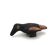 Black and brown folk bird in ceramic, Mexico Peru 1970s