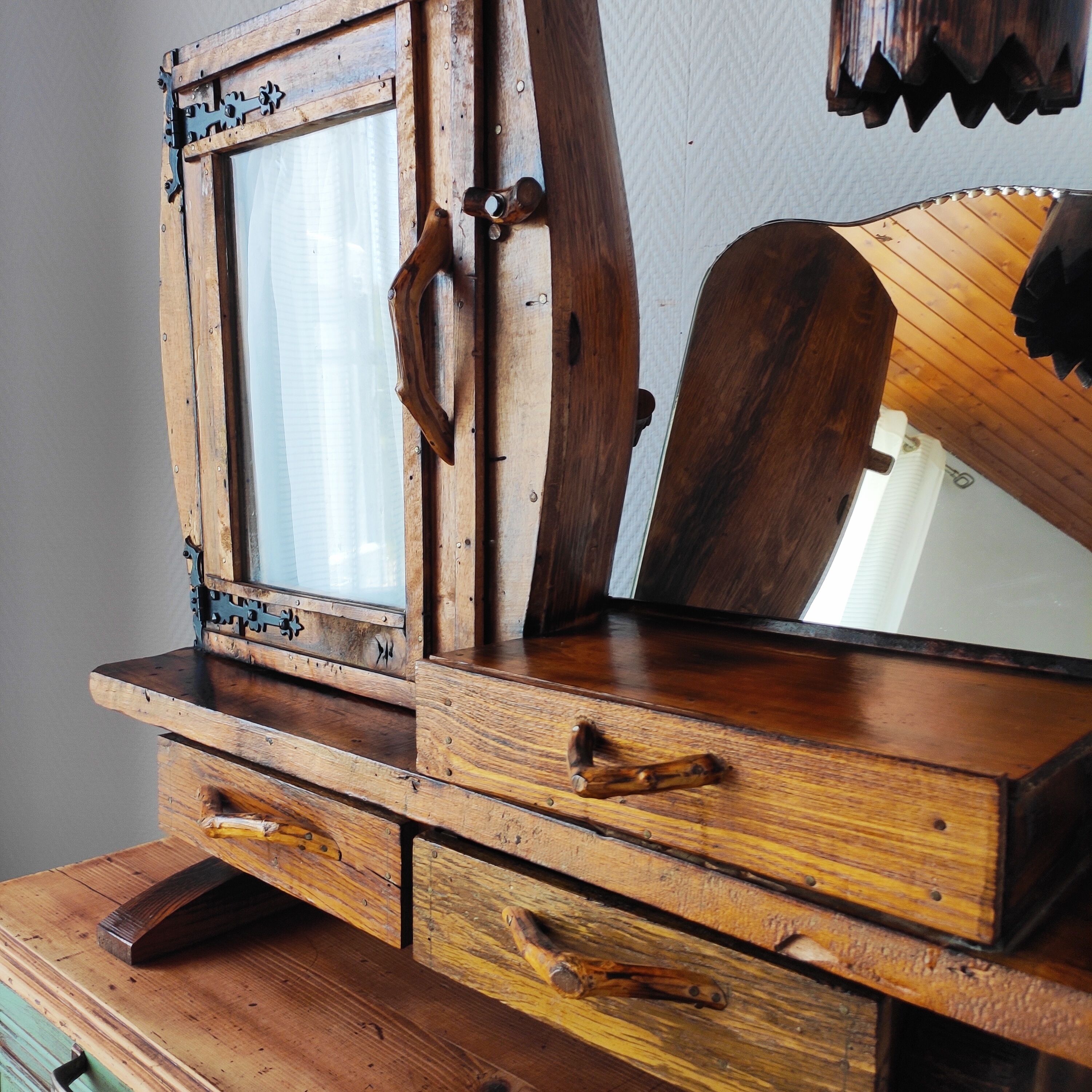 Vintage brutalist dressing table 1950/60