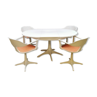 Space age dining set konrad schäfer inter lübke