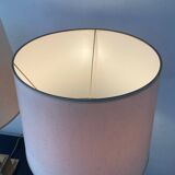 Pair of Empire style brass lamps