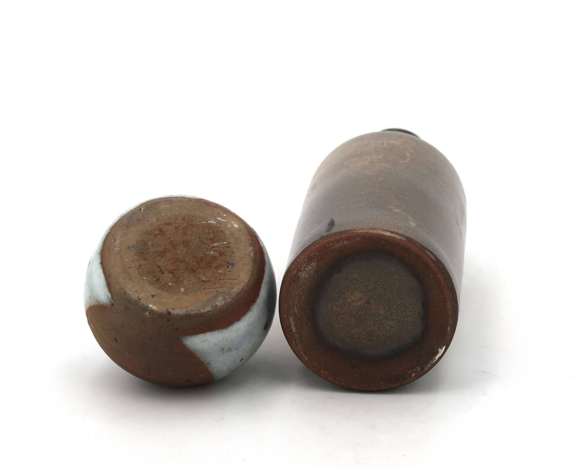 Deux petits vases en grès céramiques, années 70