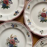 Rustic dessert plates from Sarreguemines