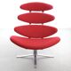Paire de fauteuils scandinaves vintage modèle Corona