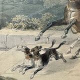 Old orientalist painting, Sebastia, after David Roberts 20th century