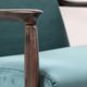 Fauteuil en velours vintage par Edmund Homa années 1970