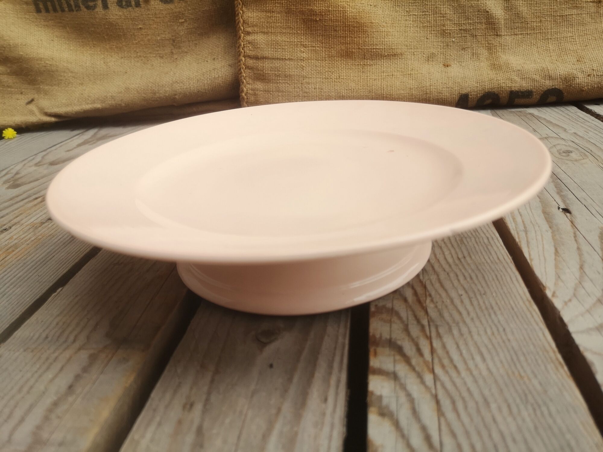 Compotier in Pink Ceramic Saint Amand