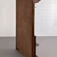 Art deco cloakroom coat rack in wood, mirror and chrome metal