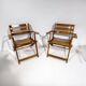 Pair of vintage deck chairs from the 1970s by Reguitti.