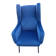 Chair with blue velvet backrest, 1960s