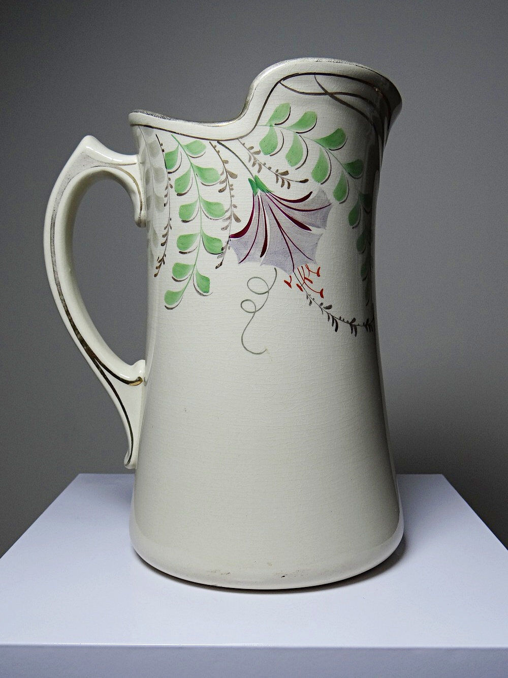 Large antique toilet bowl faience Hamage Moulin des Loups