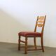 Danish modern brutalist oak dining chairs by Henning Kjærnulf, 1960s, set of 6