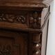 Narrow Oak Display Cabinet, Louis XIII style – Late 19th century