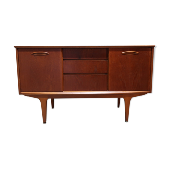 Teak enfilade with 2 sliding doors