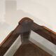 Pair of teak bedside tables and smoked glass