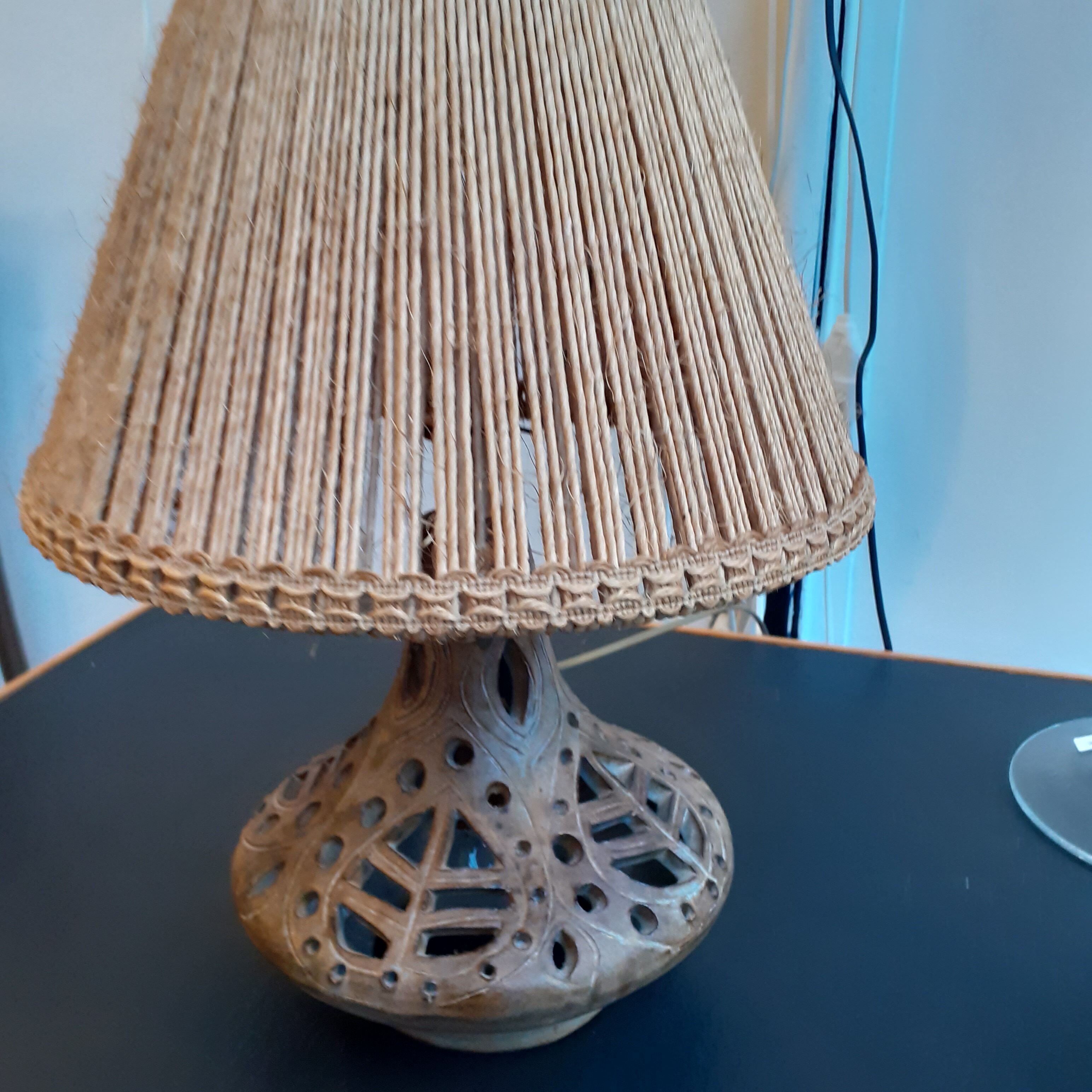 Lampe en céramique à double éclairage