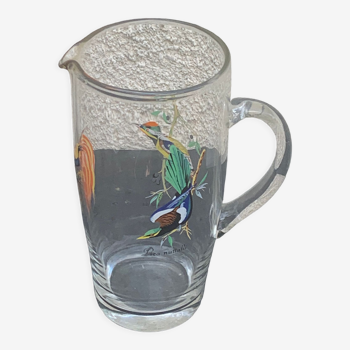 Vintage glass bird decanter, 1950/60