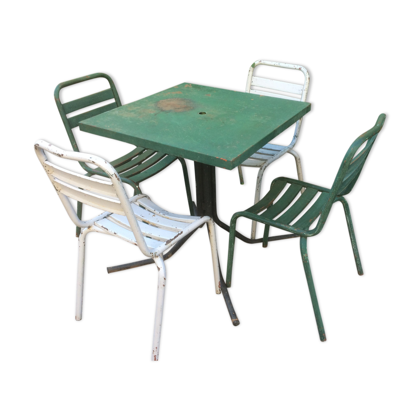 Tolix table and chairs