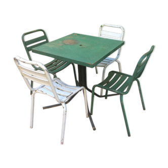 Table et chaises Tolix