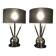 Paire de lampes "boule sputnik " Art déco style Jacques Adnet, circa 1930-40