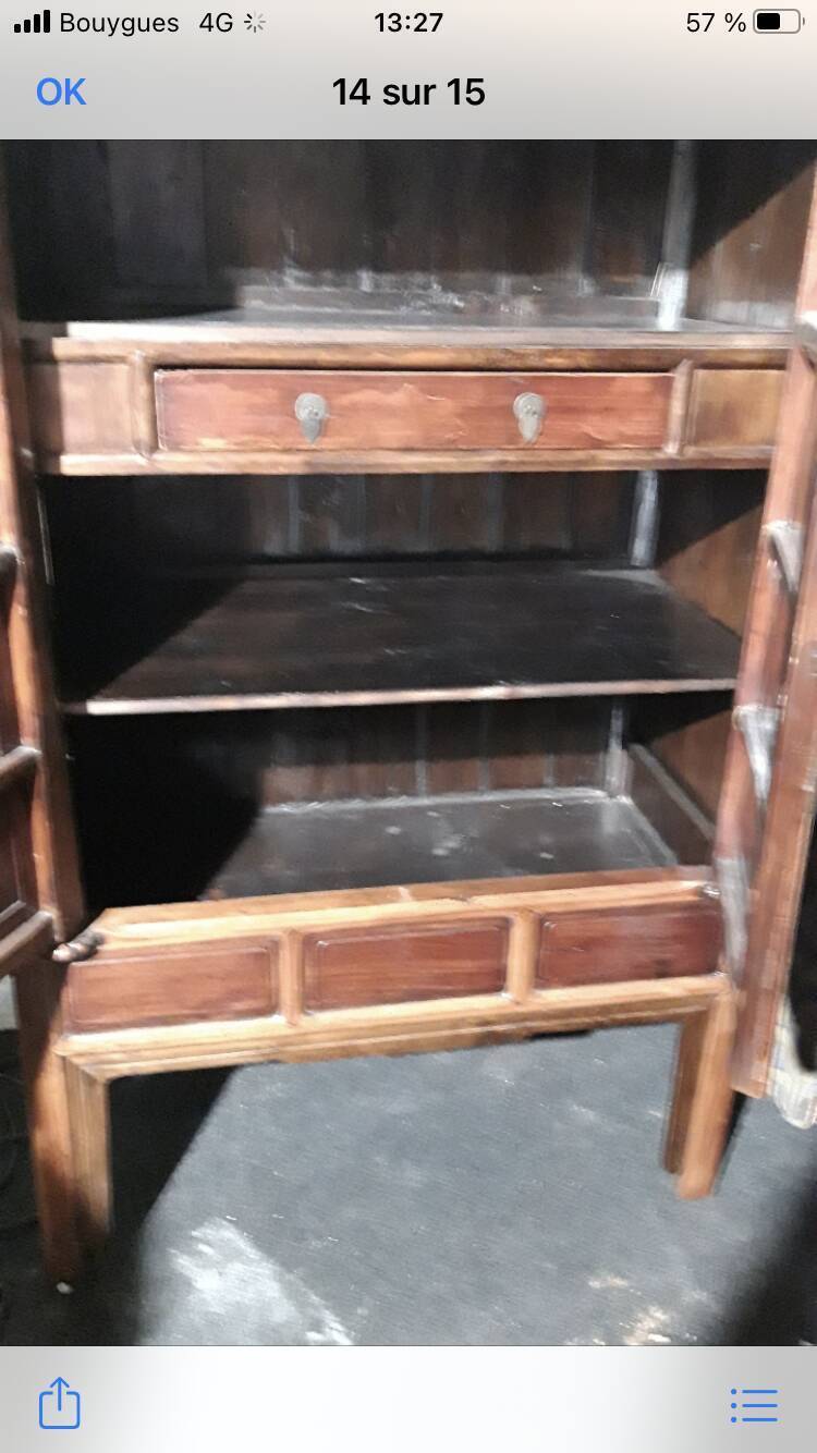 Old Chinese furniture with ivory inlay