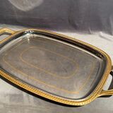 Top with stainless steel handles and gilded Regency style nets