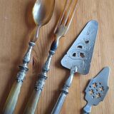 Salad servers - pie server - absinthe server