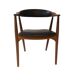 Chaise Farstrup en cuir noir