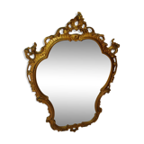 Large-format golden baroque mirror 66x97cm