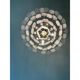 Art Deco Chandelier Clear and Frosted Italian Sputnik Art