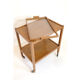 Light wood service and removable top from the 60s and 70s.