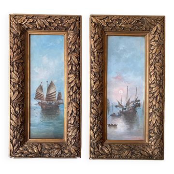 2 tableaux , sujet marin