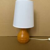 Small old turned wood lamp