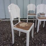 Suite of 6 chairs art deco style
