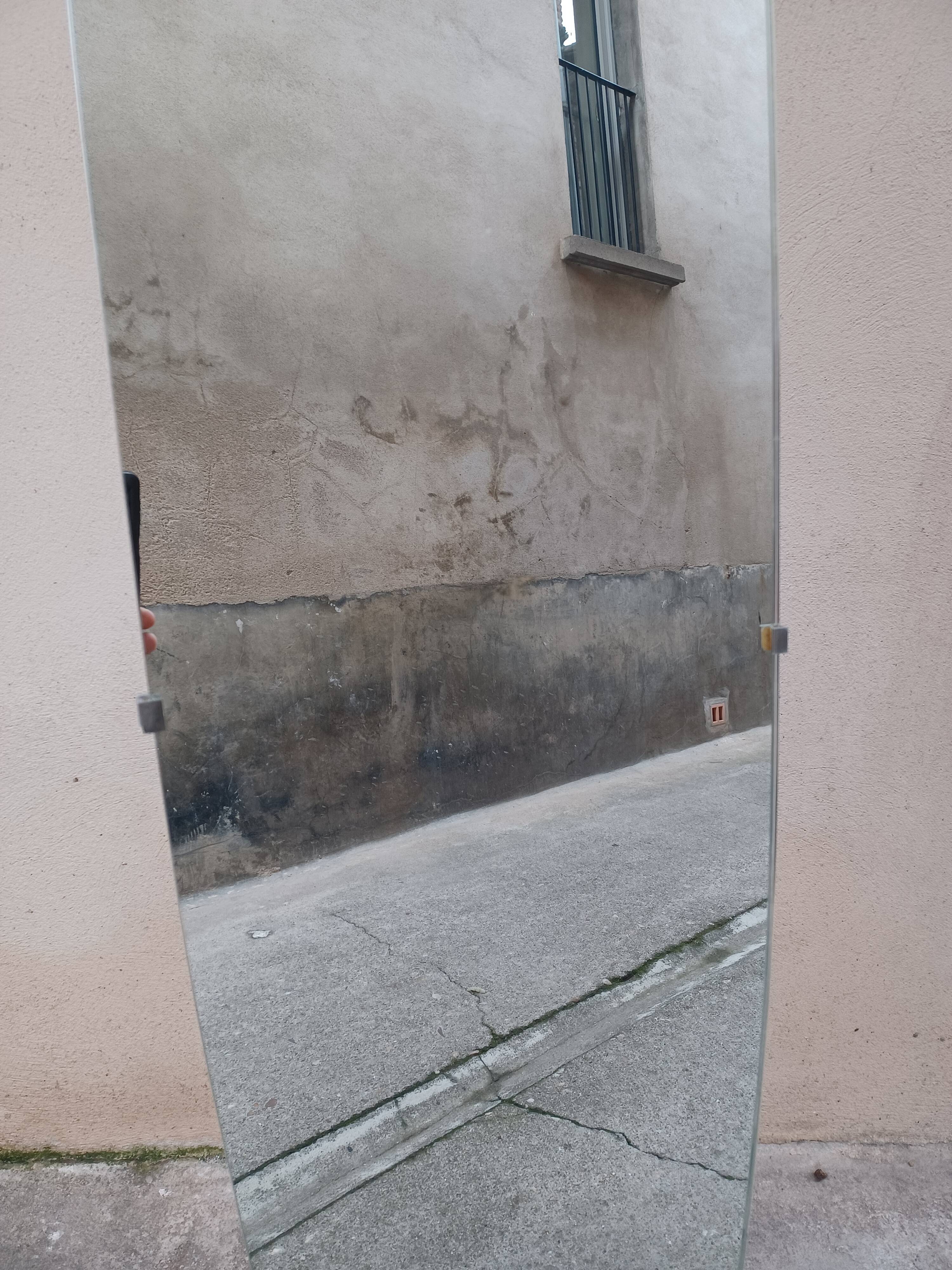 Large free-standing mirror, 1970 45x178cm