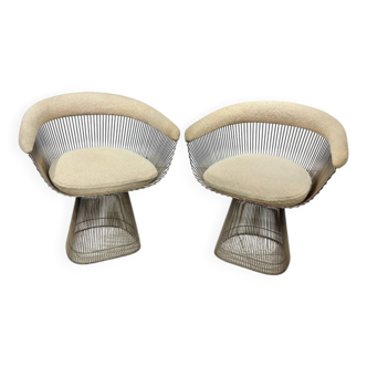 Pair of Warren Platner armchairs for Knoll