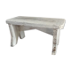 Dressmaker in white patinated wood bench