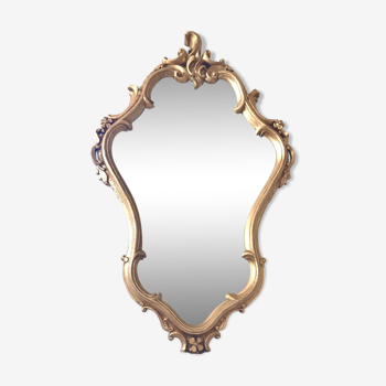 Golden baroque period mirror