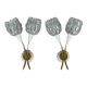 Pair of design wall lights 50s 60s lotus flower shape? Arlus? Lamp light.