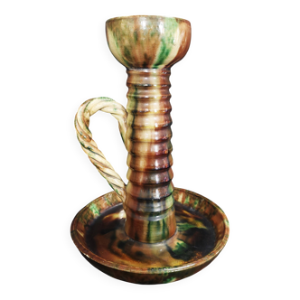 Wannopee ceramic hand-held candlestick, second half of the 20th century.