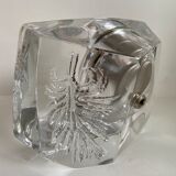 Crystal clock by Daum 1970