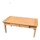 Solid wood coffee table with drawer and original key.
