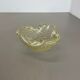 Murano Glass "Gold Dust Bubble" Bowl Element Shell Ashtray Murano, Italy, 1970s
