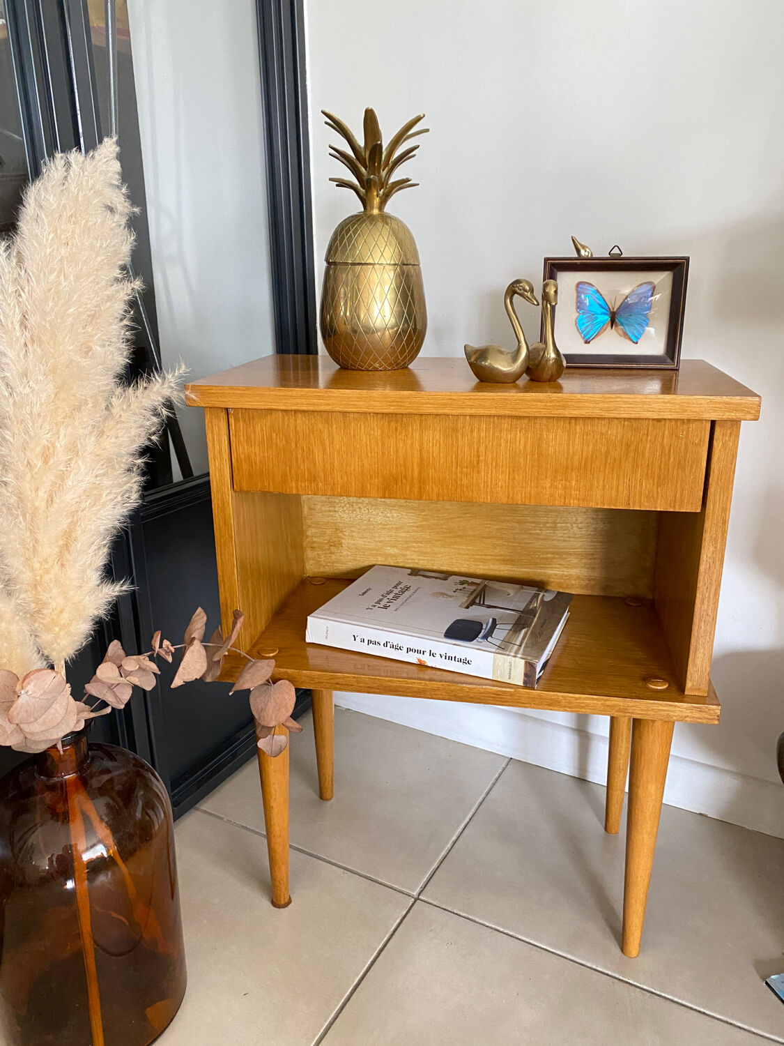 Vintage bedside table